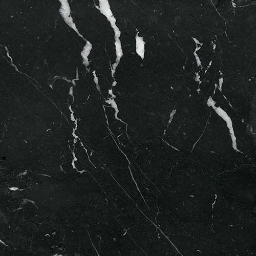 Amostra de mármore Negro Marquina